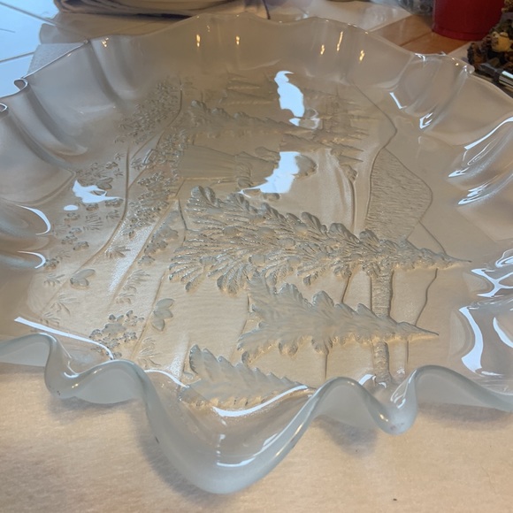 Mikasa Crystal Oval Large Platter Vintage - Picture 3 of 5